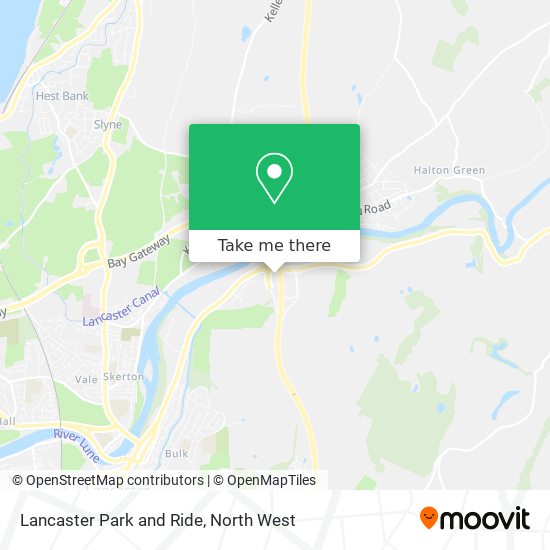 Lancaster Park and Ride map