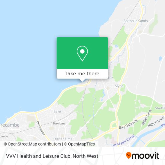 VVV Health and Leisure Club map