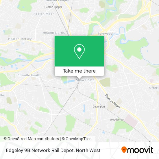 Edgeley 9B Network Rail Depot map