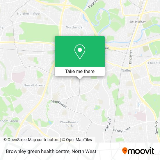 Brownley green health centre map