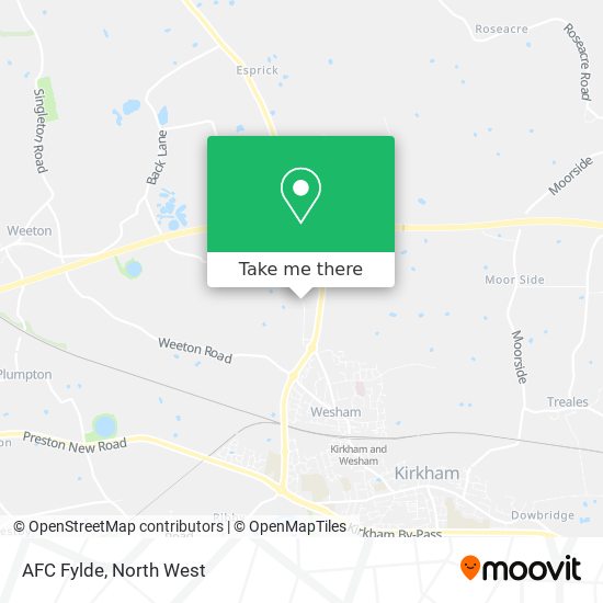 AFC Fylde map
