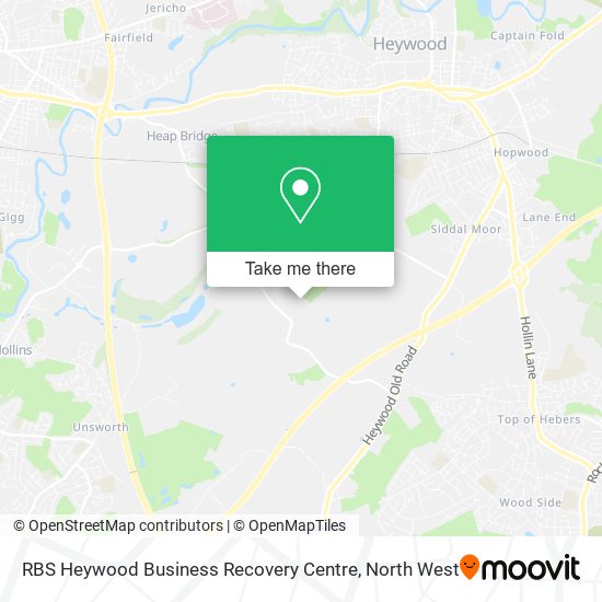 RBS Heywood Business Recovery Centre map
