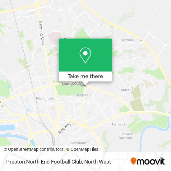 Preston North End Football Club map