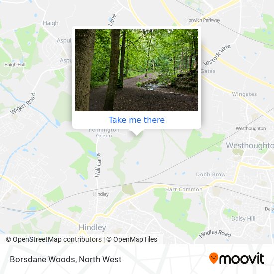 Borsdane Woods map