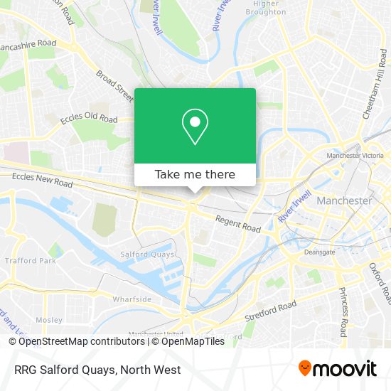 RRG Salford Quays map