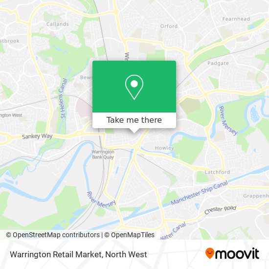 Warrington Retail Market map