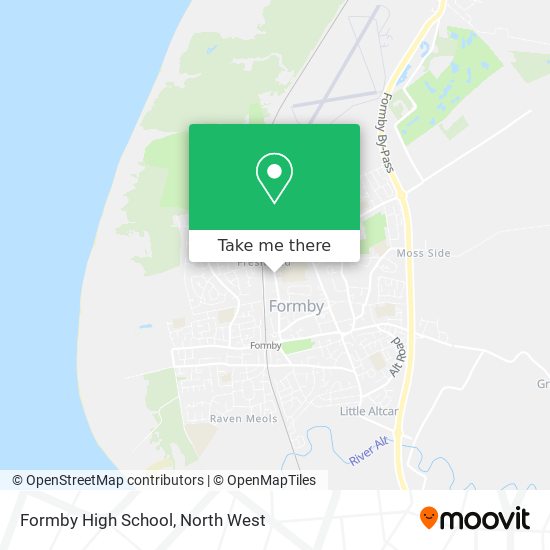 Formby High School map