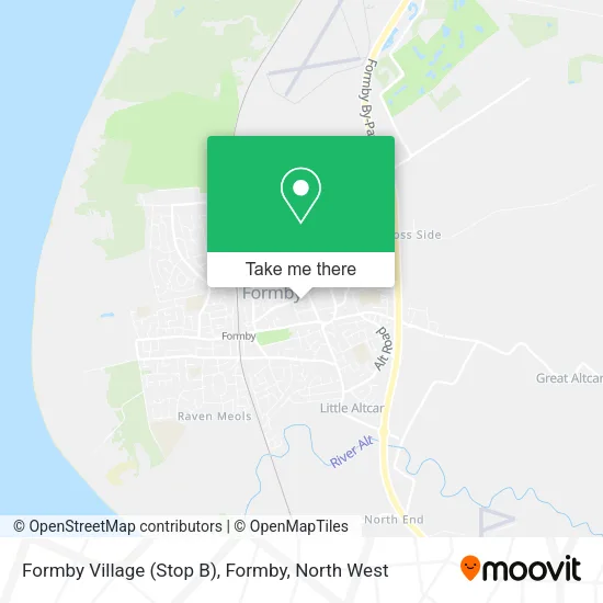 Formby Village (Stop B), Formby map