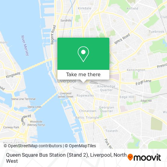 Queen Square Bus Station (Stand 2), Liverpool map