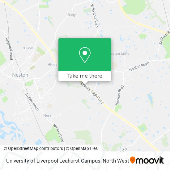 University of Liverpool Leahurst Campus map