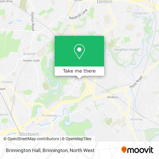 Brinnington Hall, Brinnington map
