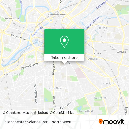 Manchester Science Park map