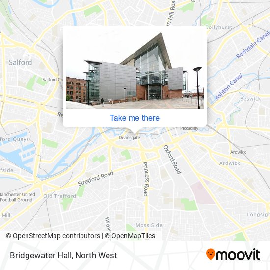 Bridgewater Hall map