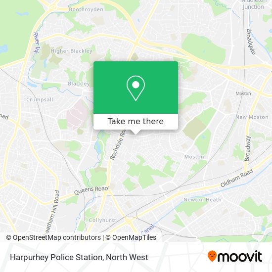 Harpurhey Police Station map