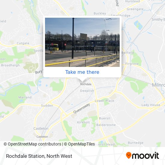 Rochdale Station map