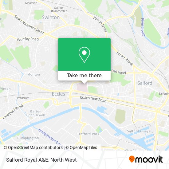 Salford Royal-A&E map