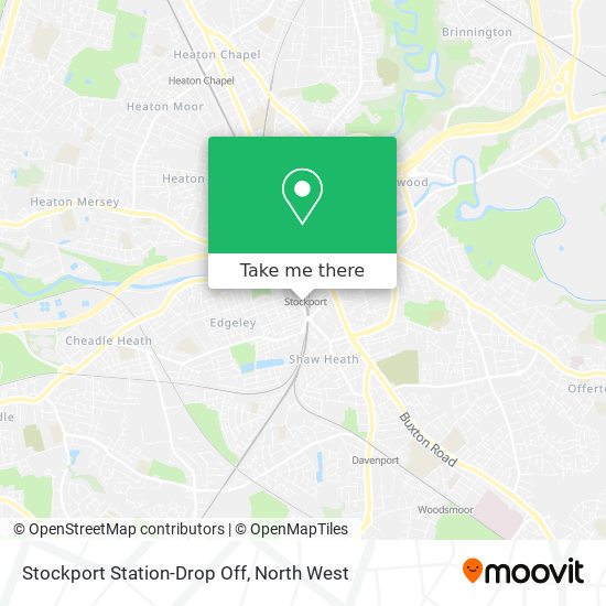 Stockport Station-Drop Off map