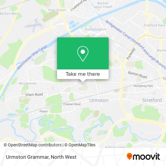 Urmston Grammar map