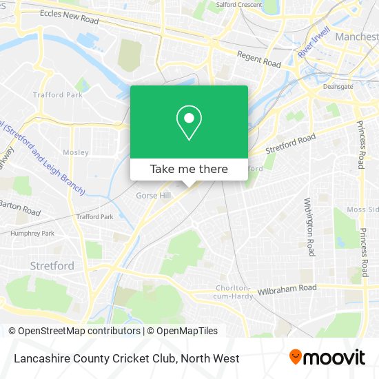 Lancashire County Cricket Club map