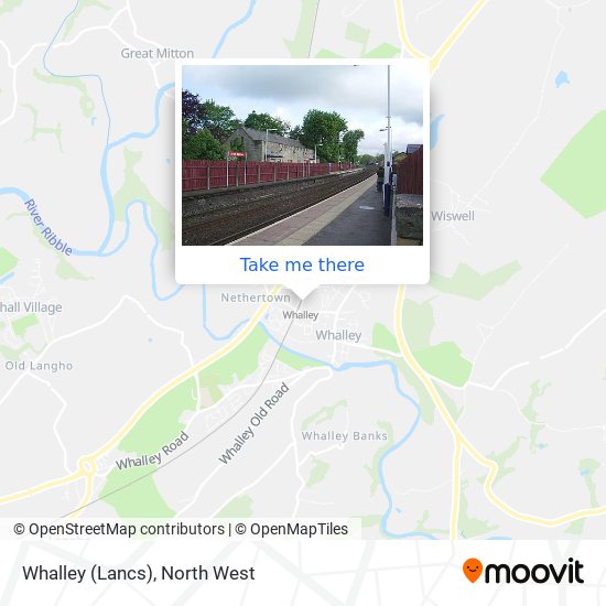 Whalley (Lancs) map