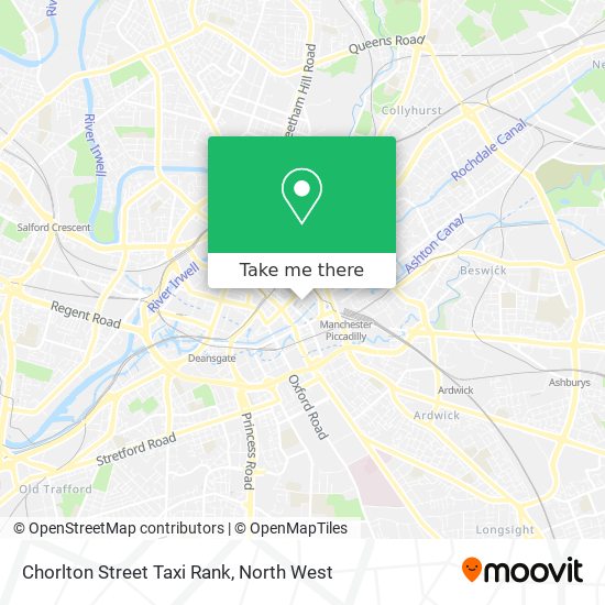 Chorlton Street Taxi Rank map