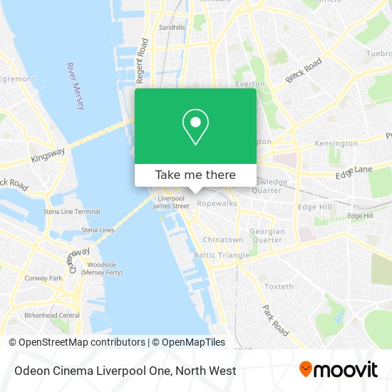 Odeon Cinema Liverpool One map