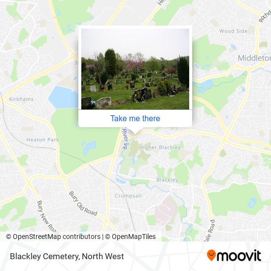 Blackley Cemetery map