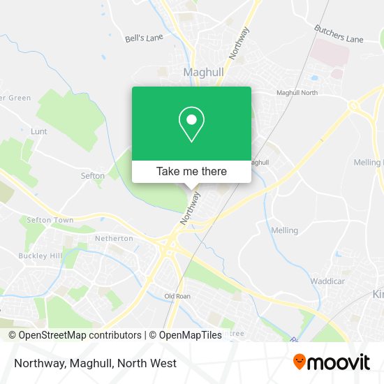 How to get to Northway, Maghull by Bus or Train?