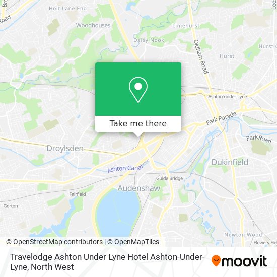 Travelodge Ashton Under Lyne Hotel Ashton-Under-Lyne map