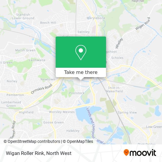 Wigan Roller Rink map
