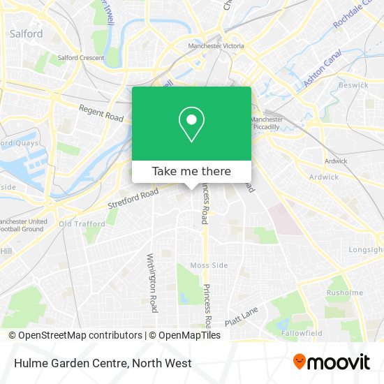 Hulme Garden Centre map