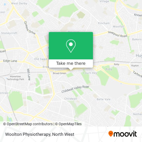 Woolton Physiotherapy map