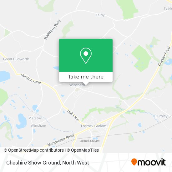 Cheshire Show Ground map