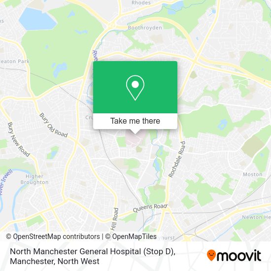 How to get to North Manchester General Hospital (Stop D), Manchester by