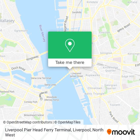 Liverpool Pier Head Ferry Terminal, Liverpool map