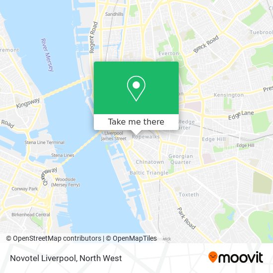 Novotel Liverpool map