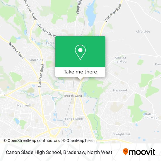 Canon Slade High School, Bradshaw map