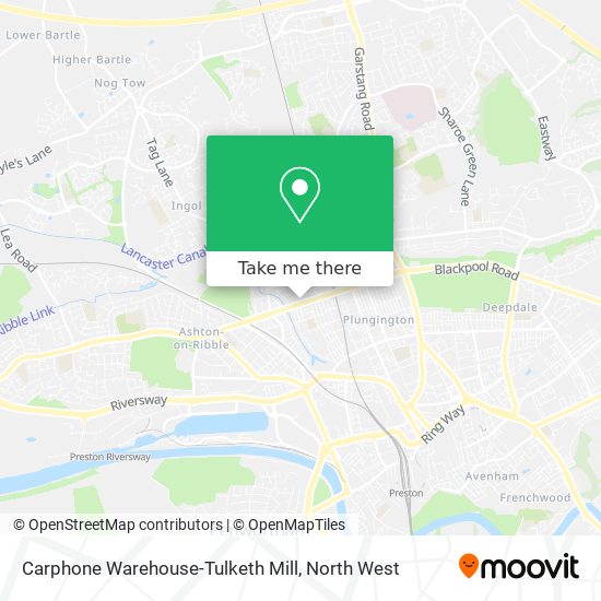 Carphone Warehouse-Tulketh Mill map
