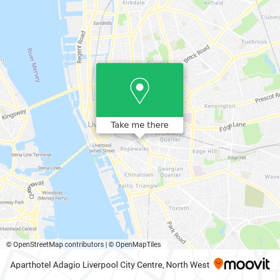 Aparthotel Adagio Liverpool City Centre map