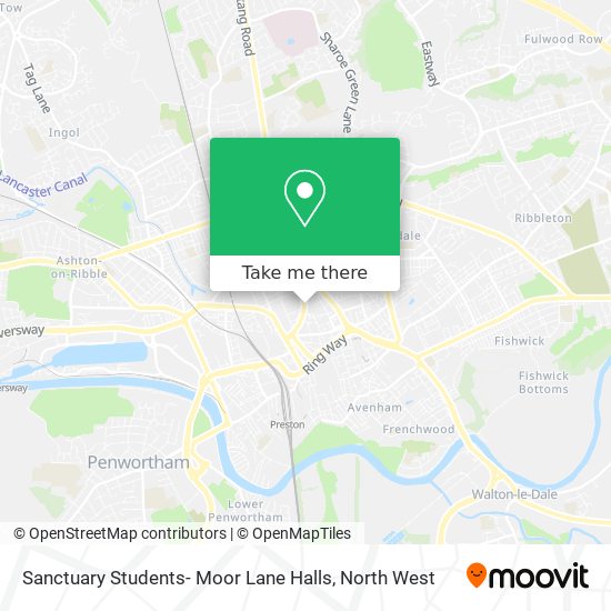 Sanctuary Students- Moor Lane Halls map