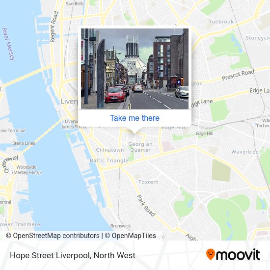 Hope Street Liverpool map