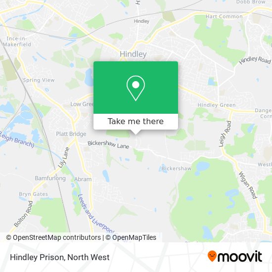 Hindley Prison map