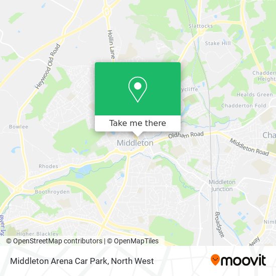 Middleton Arena Car Park map