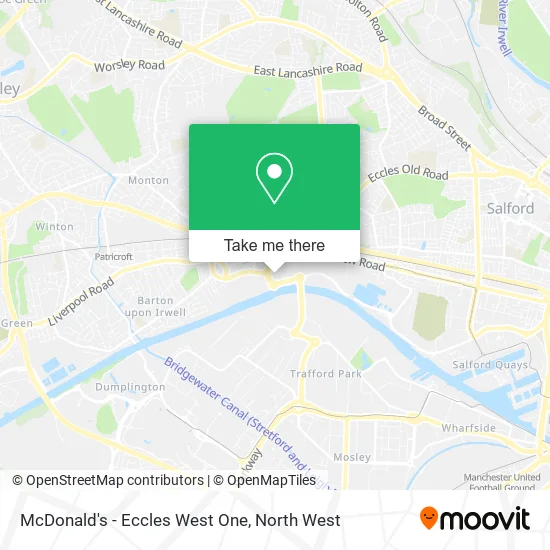 McDonald's - Eccles West One map