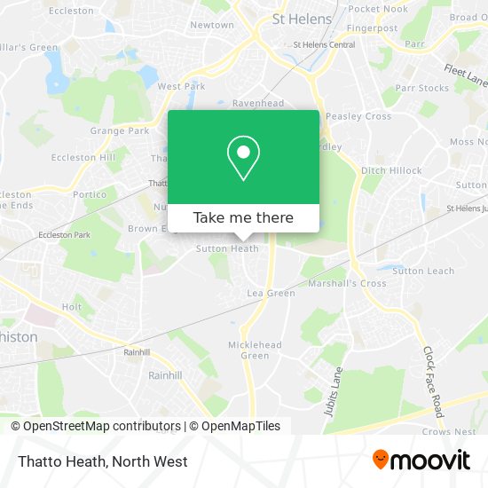 Thatto Heath map