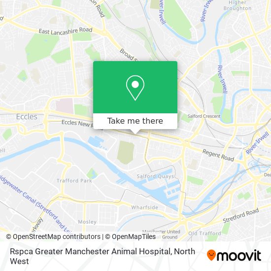 Rspca Greater Manchester Animal Hospital map