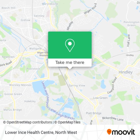 Lower Ince Health Centre map