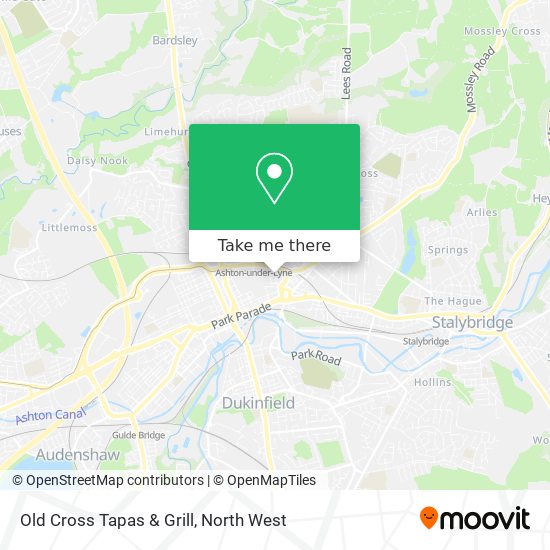 Old Cross Tapas & Grill map
