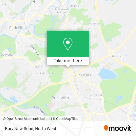 Bury New Road map