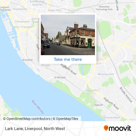 How to get to Lark Lane Liverpool by Bus or Train